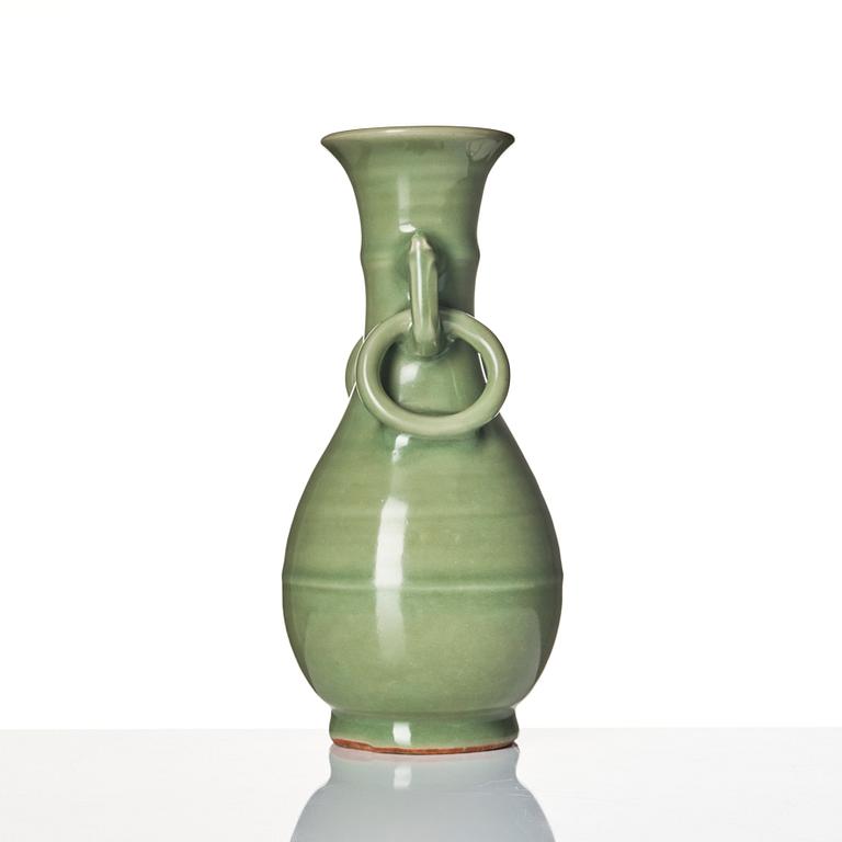 A celadon vase, Ming dynasty (1368-1644).