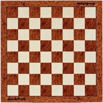 Bengt Lindström, chess game with chess pieces, executed around 1994-95.