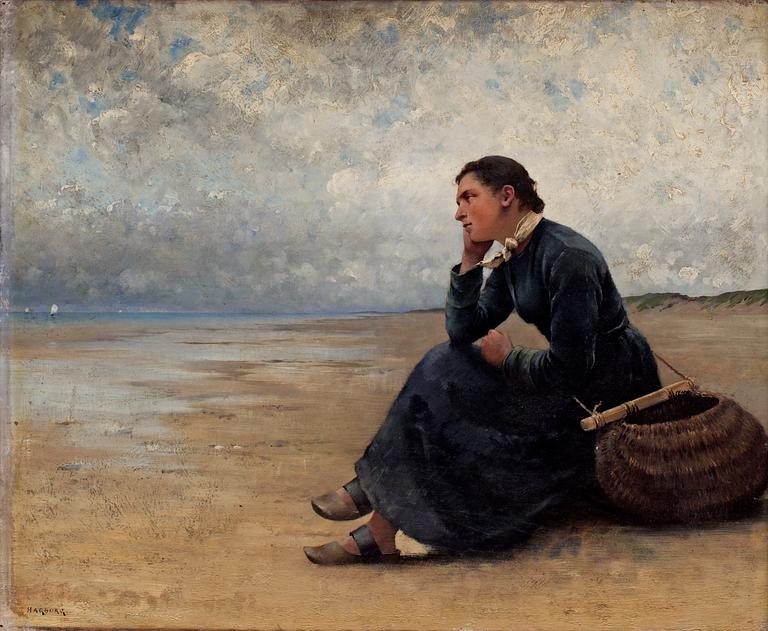 August Hagborg, Väntan vid havet.