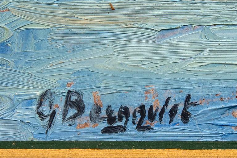 Gunnar Bergqvist, olja på pannå signerad.