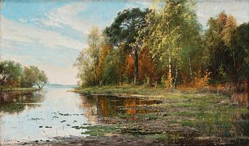 546. Arvid Mauritz Lindström, Autumn landscape.