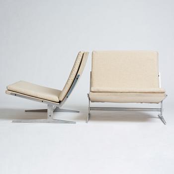 Preben Fabricius & Jørgen Kastholm, a pair of easy chairs "Bo 561", Bo-Ex Denmark, 1960's.