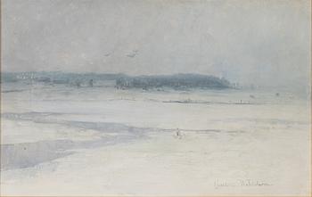 Charlotte Wahlström, oil on paper-panel, signed.