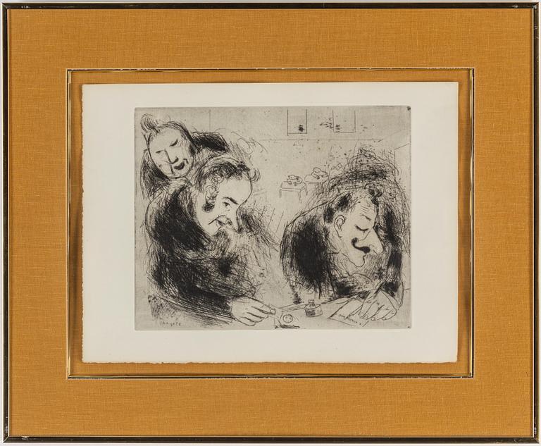 TWO MARC CHAGALL ETCHINGS FROM Les Âmes Mortes" de Nicolas Gogol, 1923-1927.