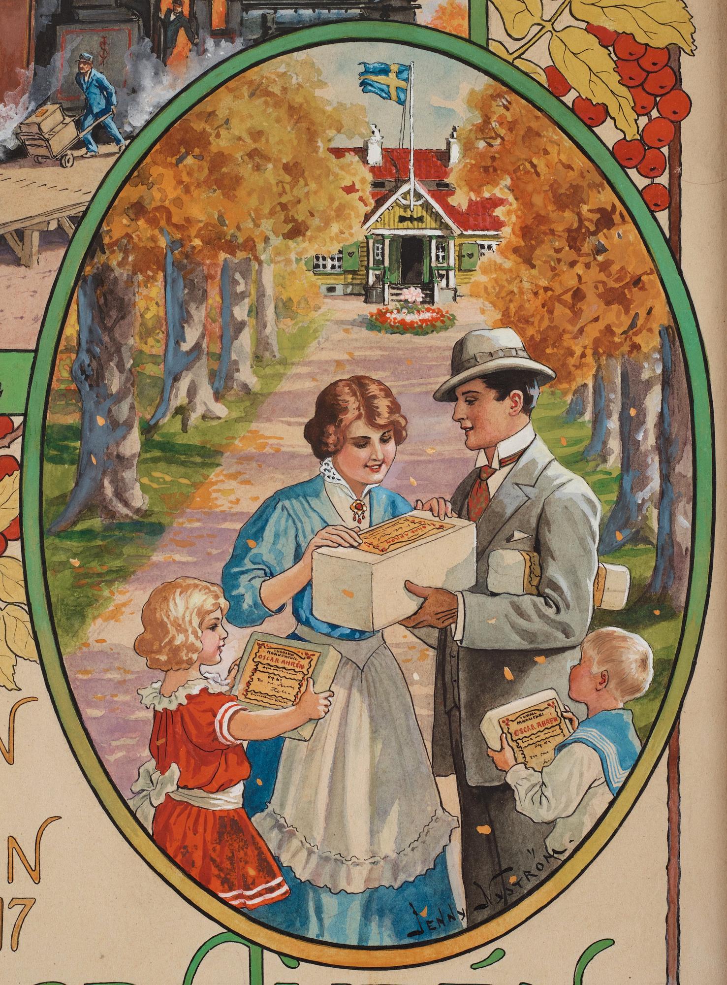 Jenny Nyström, Original Illustration for Mail Order Catalogue.