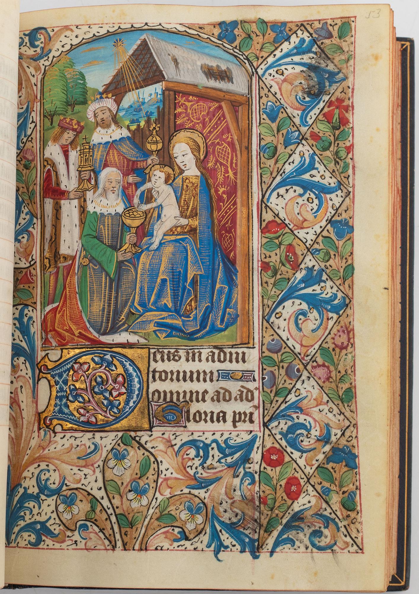 Book of Hours, in Latin and French, illuminated manuscript on vellum
[France (probably Rouen), c. 1470].