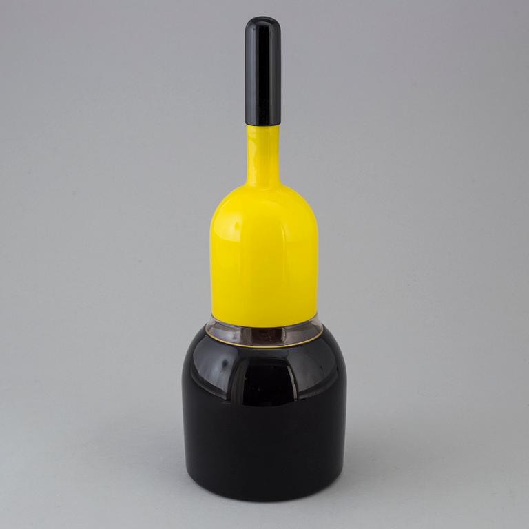 TIMO SARPANEVA, a glass decanter, Venini Murano Italy 1991.
