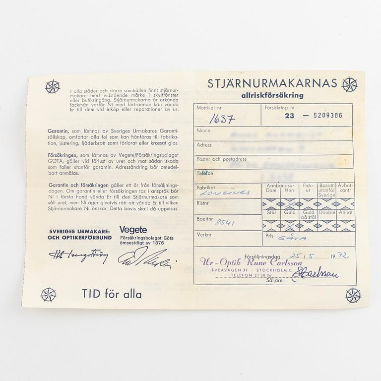 Longines, armbandsur, 34 mm.