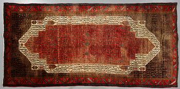 MATTA, troligen Kashgai, modern tillverkning, 310 x 155 cm.