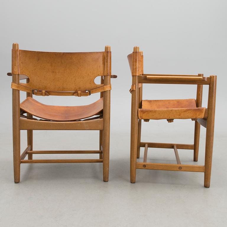 BØRGE MOGENSEN, tuolia, 4 kpl, malli 3238, Fredericia Stolefabrik, Tanska 1960-luku.