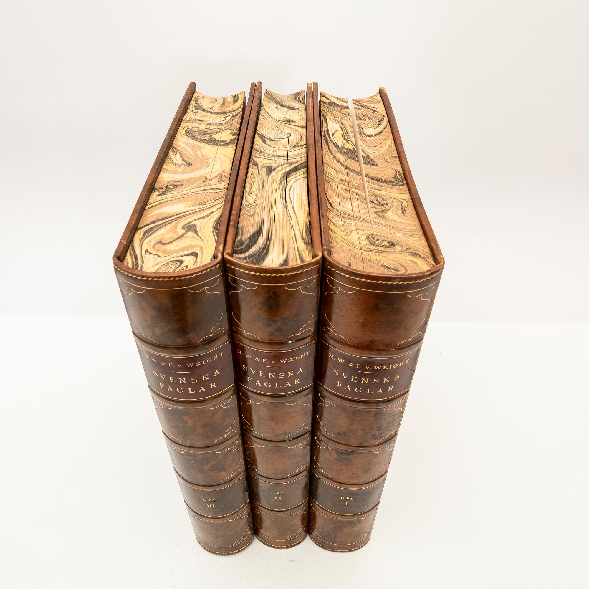 The Wright Brothers, book work, 3 volumes, "Swedish Birds", A. Börtzells tryckeri AB, Ivar Baarsen, Stockholm, 1927-1929.