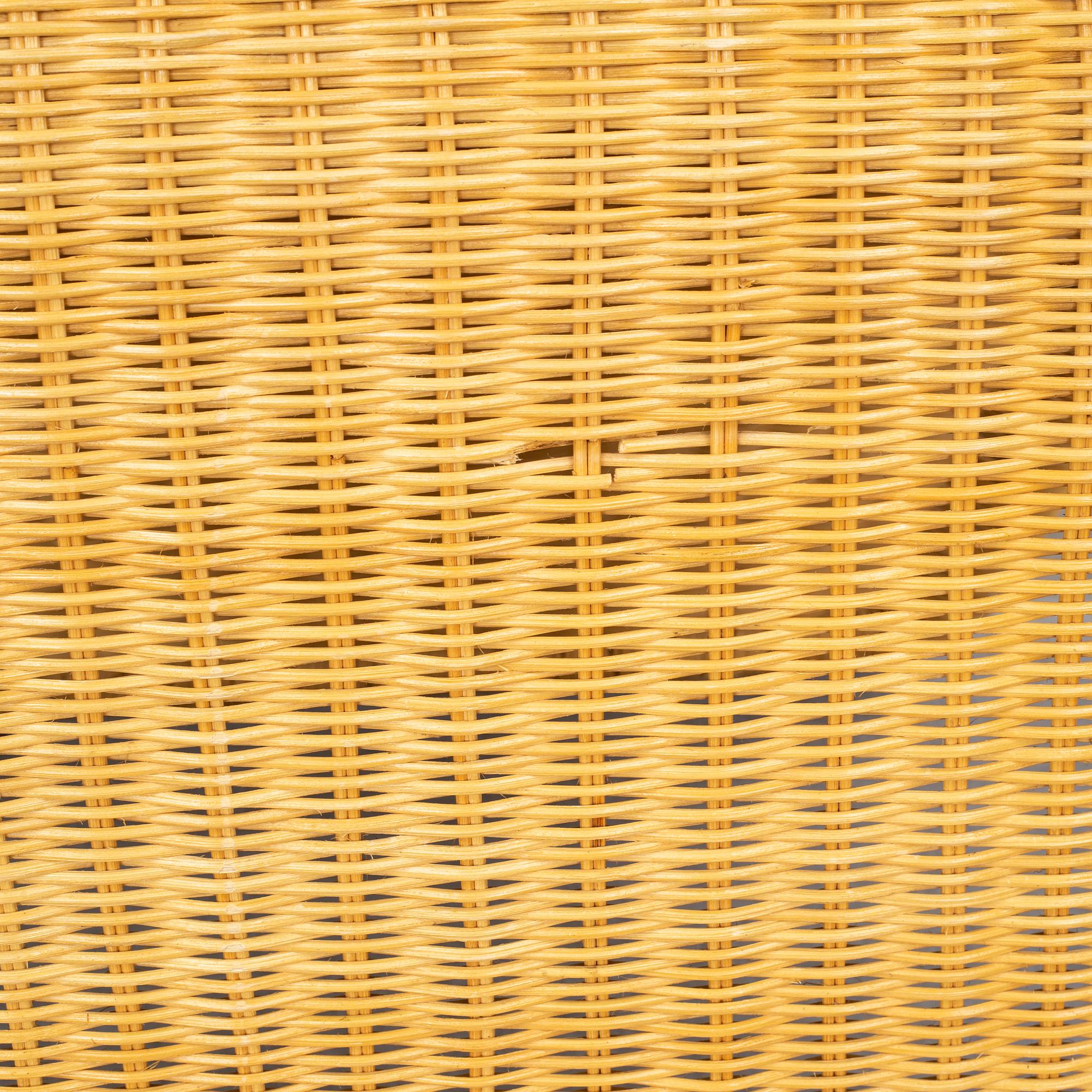 P3 Rattan Lounge Chair by Tito Agnoli for Pierantonio Bonacina, 1960s.