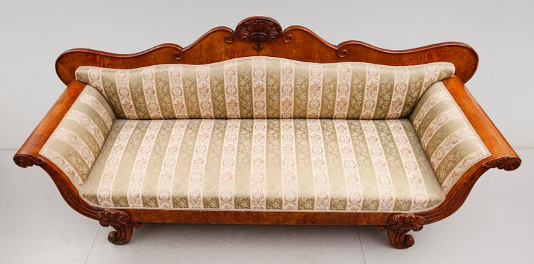 SOFFA, senempire, 1800-talets mitt.