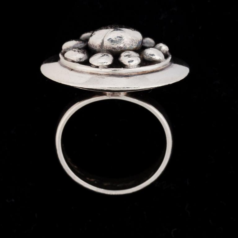 Saara Hopea, A RING, 916 silver, Ossian Hopea, Porvoo 1966.