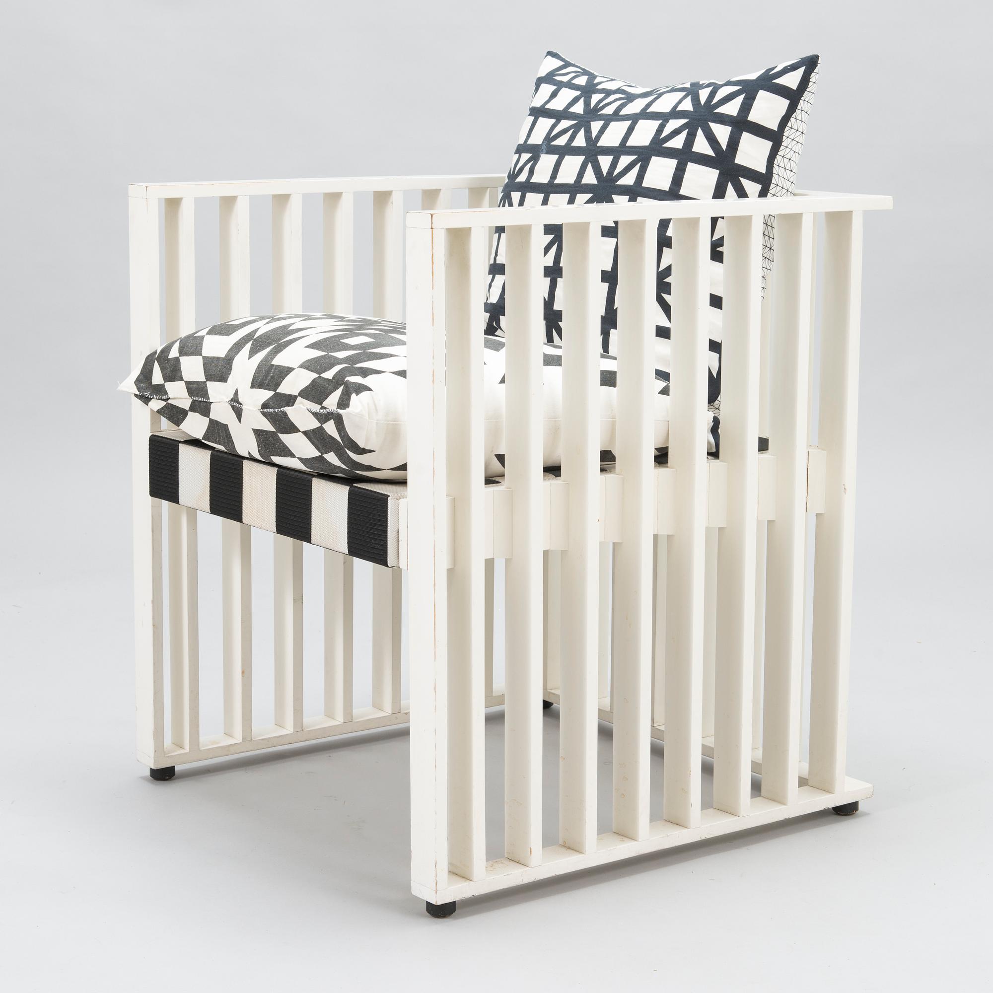 A KOLOMAN MOSER/JOSEF HOFFMANN, 'Purkersdorf' armchair from late 21th century for Wittmann.
