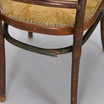 Thonet, 6 stolar, karmstol och soffa, Österrike, 1900-talets början.