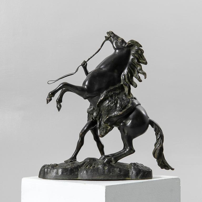 Guilliaume Coustou, after, skulptur, brons, "Chevaux de Marly".