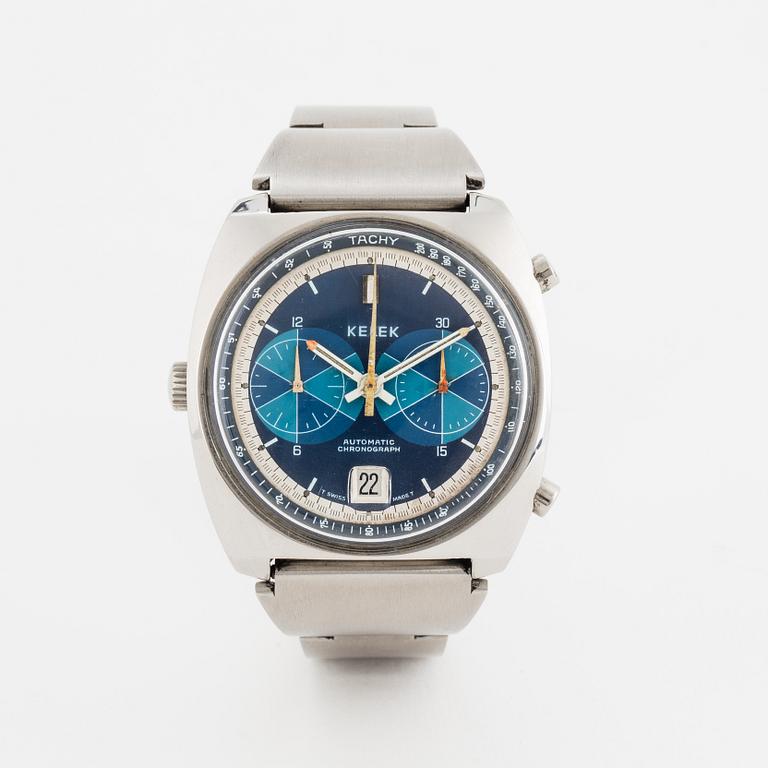 Kelek, wristwatch, chronograph, 40 x 42 mm.