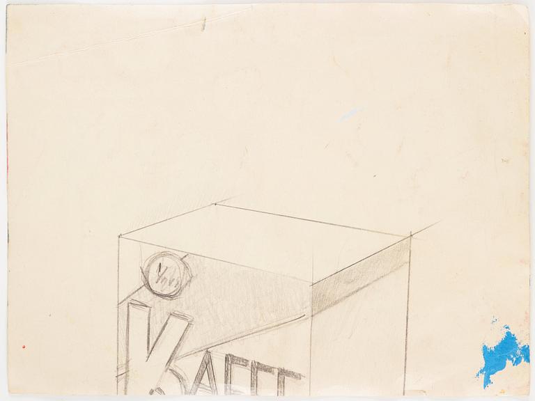 CO Hultén, watercolour, signed and executed 1937.