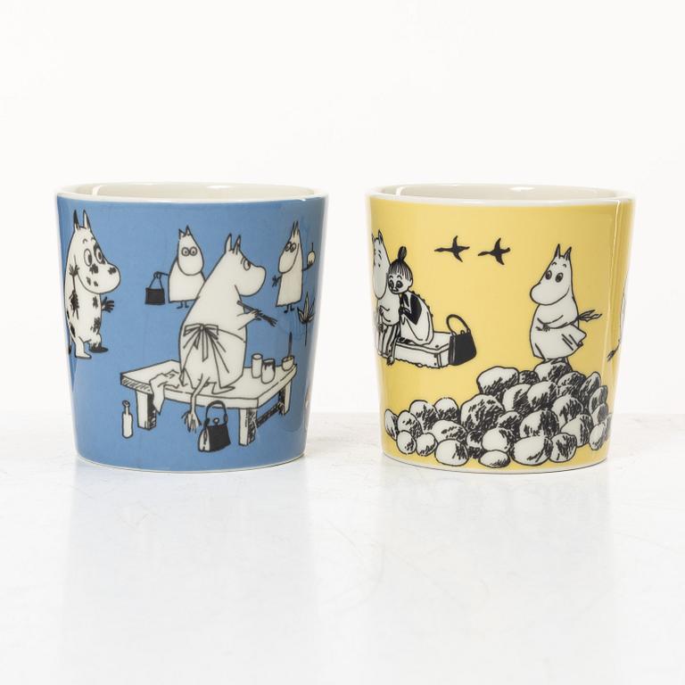 Arabia, two Moomin mugs, Finland, 1990-96.