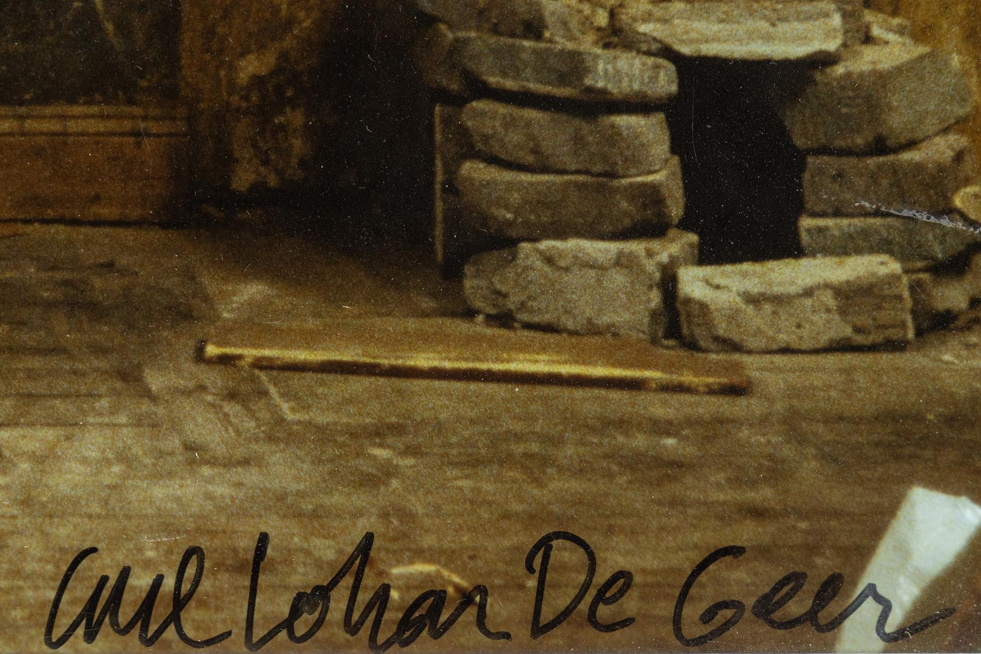 Carl Johan De Geer, photo, signed.