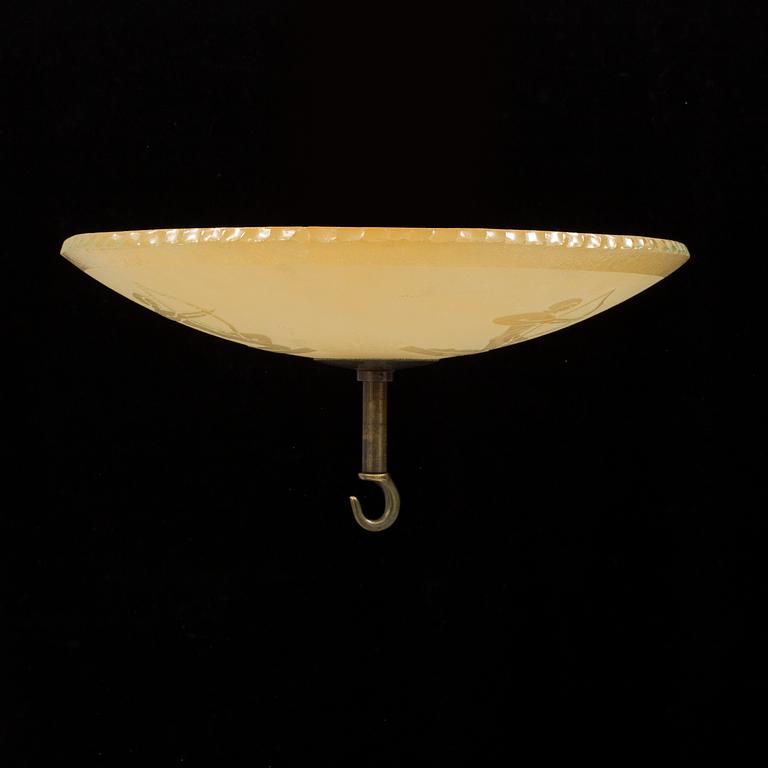 A 1920 / 30s Art Deco plafond for chandelier.