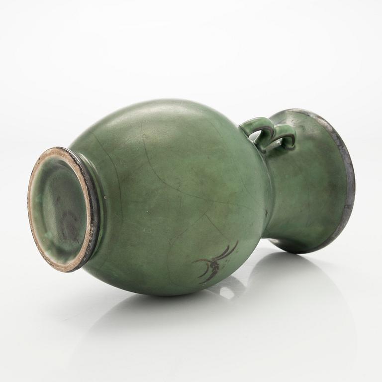 Liisa Hallamaa (Larsen), maljakko, keramiikka, signeerattu LL Arabia.