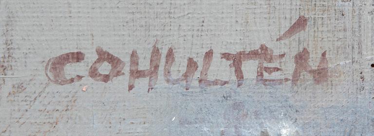CO Hultén, oil on canvas, signed.