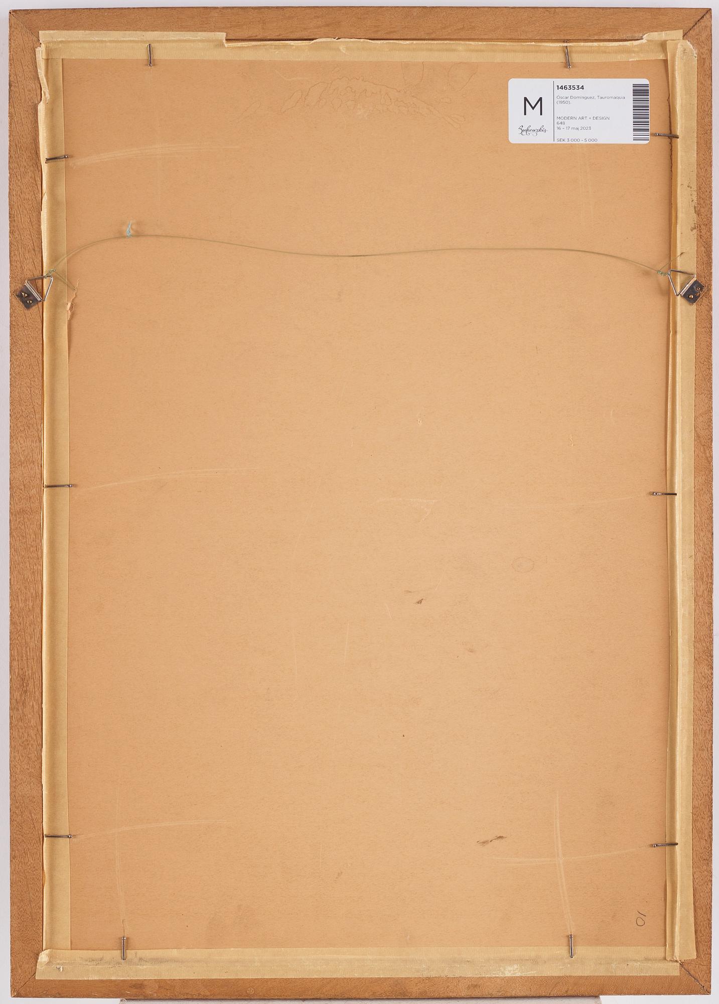 Óscar Domínguez, "Tauromachie".