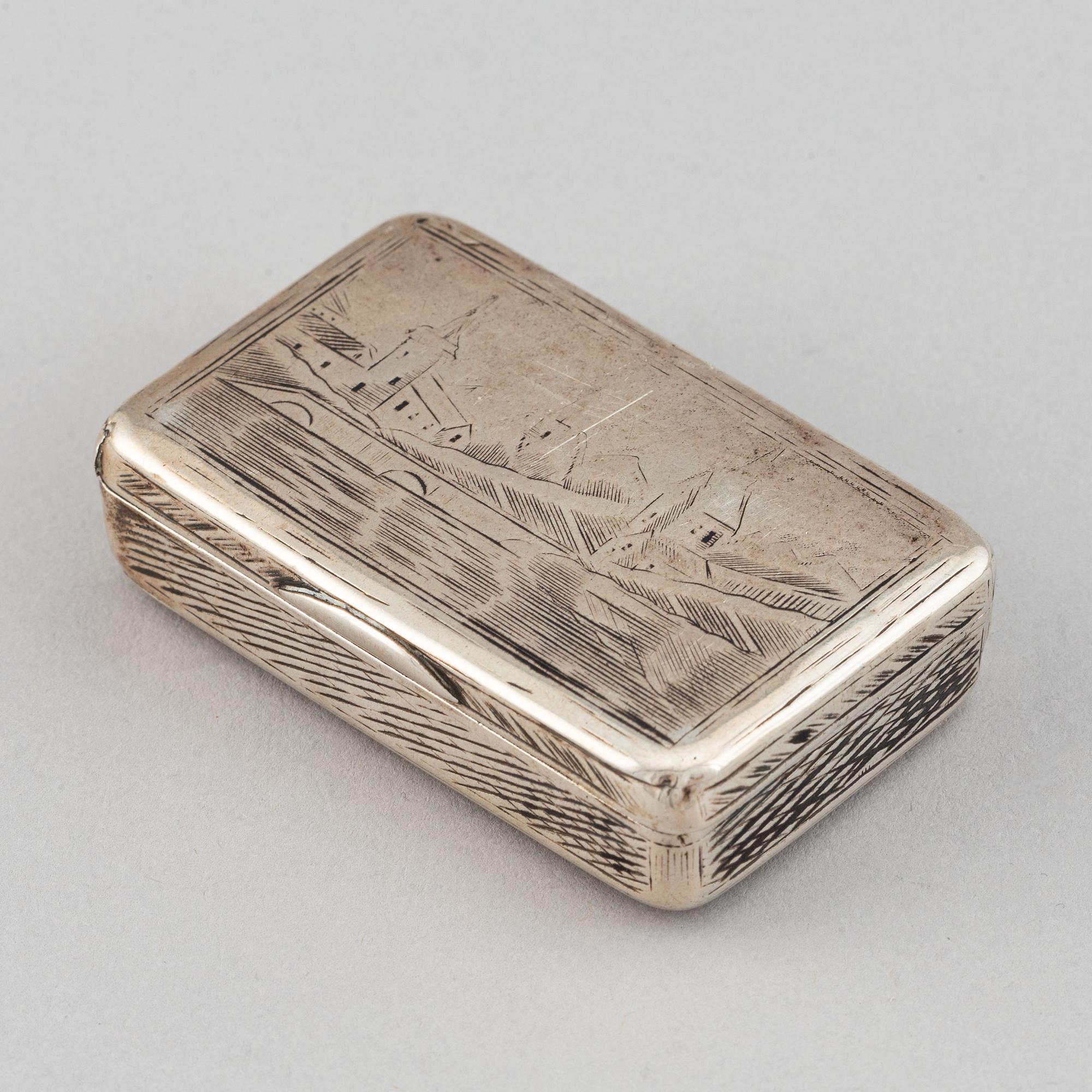 Dosa, silver, kontrollör Andrej  Antonowitsch Kowalskij, Moskva, Ryssland 1827-56.