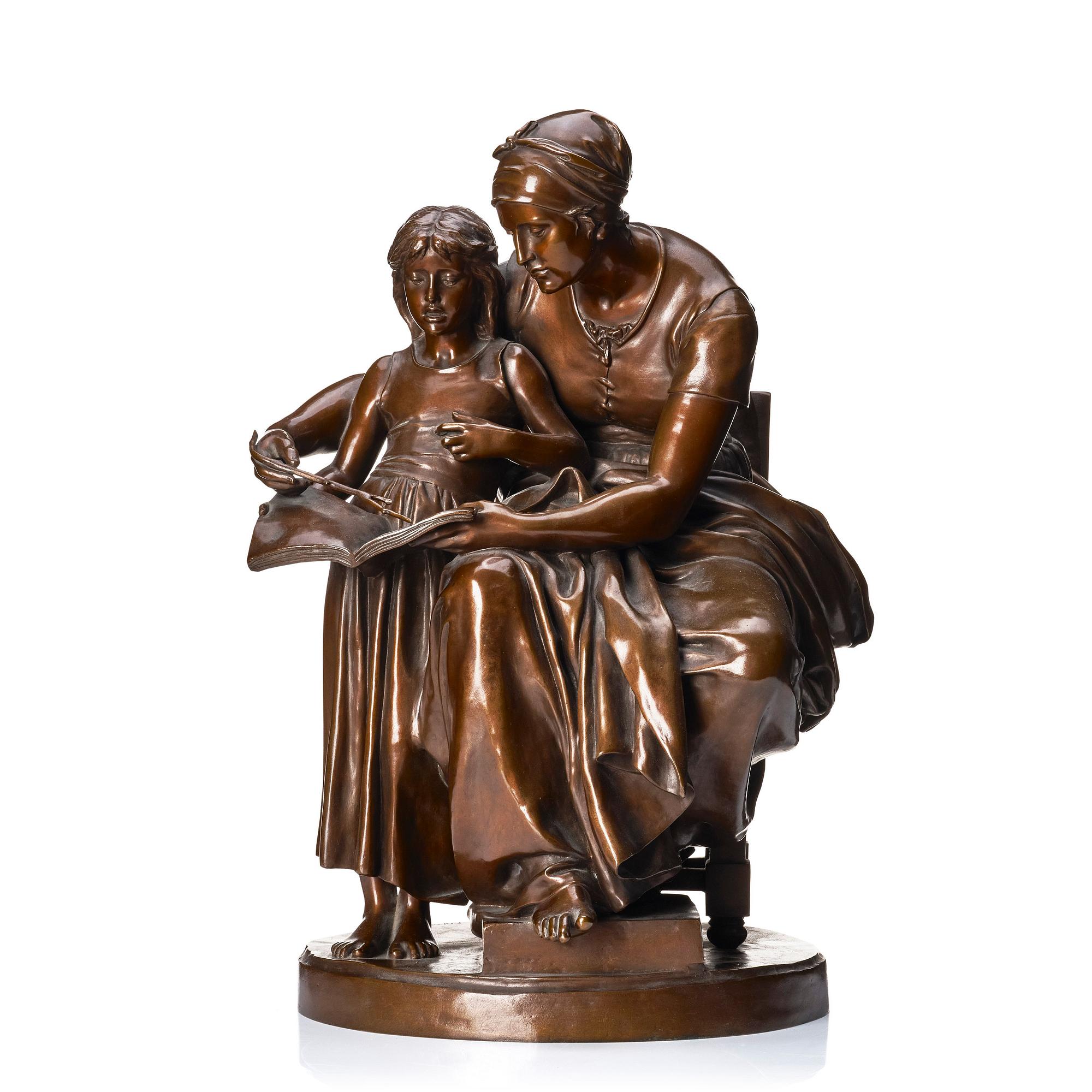 Eugène Delaplanche, 'L'éducation maternelle' (Maternal education).