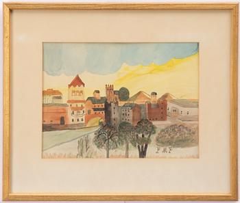 Primus Mortimer Pettersson, "Blå och gul himmel".