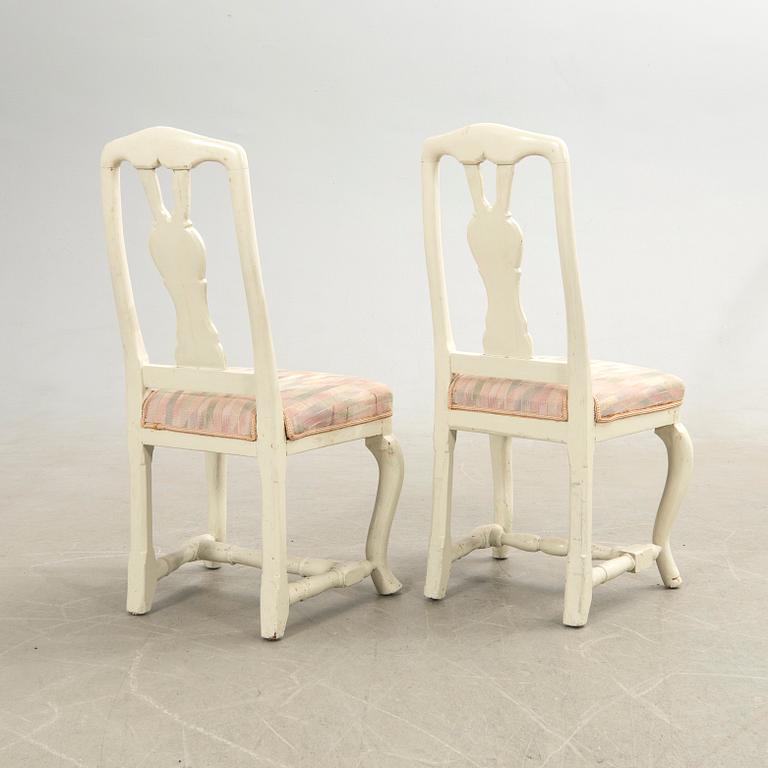 Chairs, a pair, late Baroque.