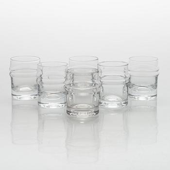 Timo Sarpaneva, set of 51 'Pisaranrengas' (Expanding rings) 2054 glasses for Iittala.