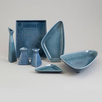 A 7 piece 'Lasco' porcelain service, Rörstrand, second half of the 20th century.