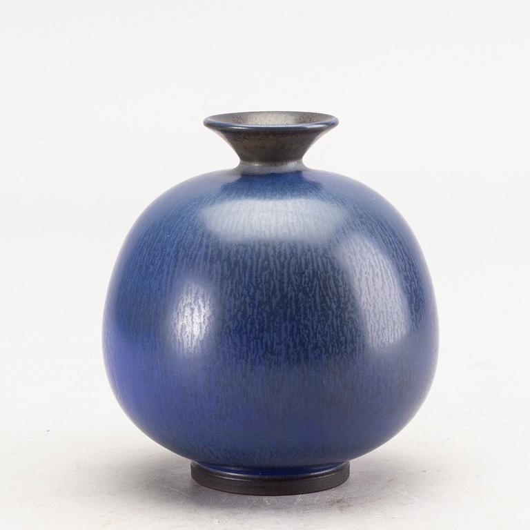 An Berndt Friberg stoneware vase from Gustavsbergs studio, 1958.