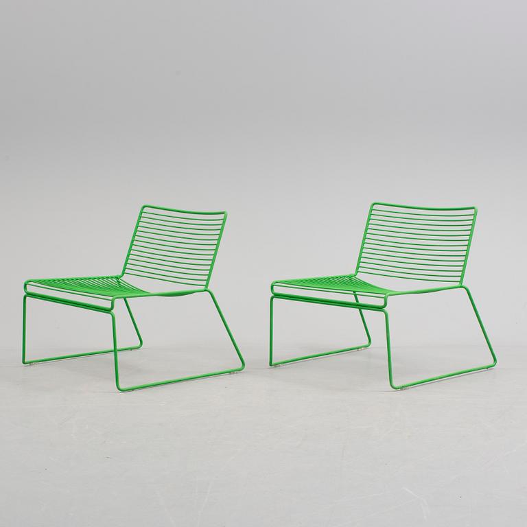 HEE WELLING, a pair of 'Hee Lounge Chairs', HAY, 21st Century.
