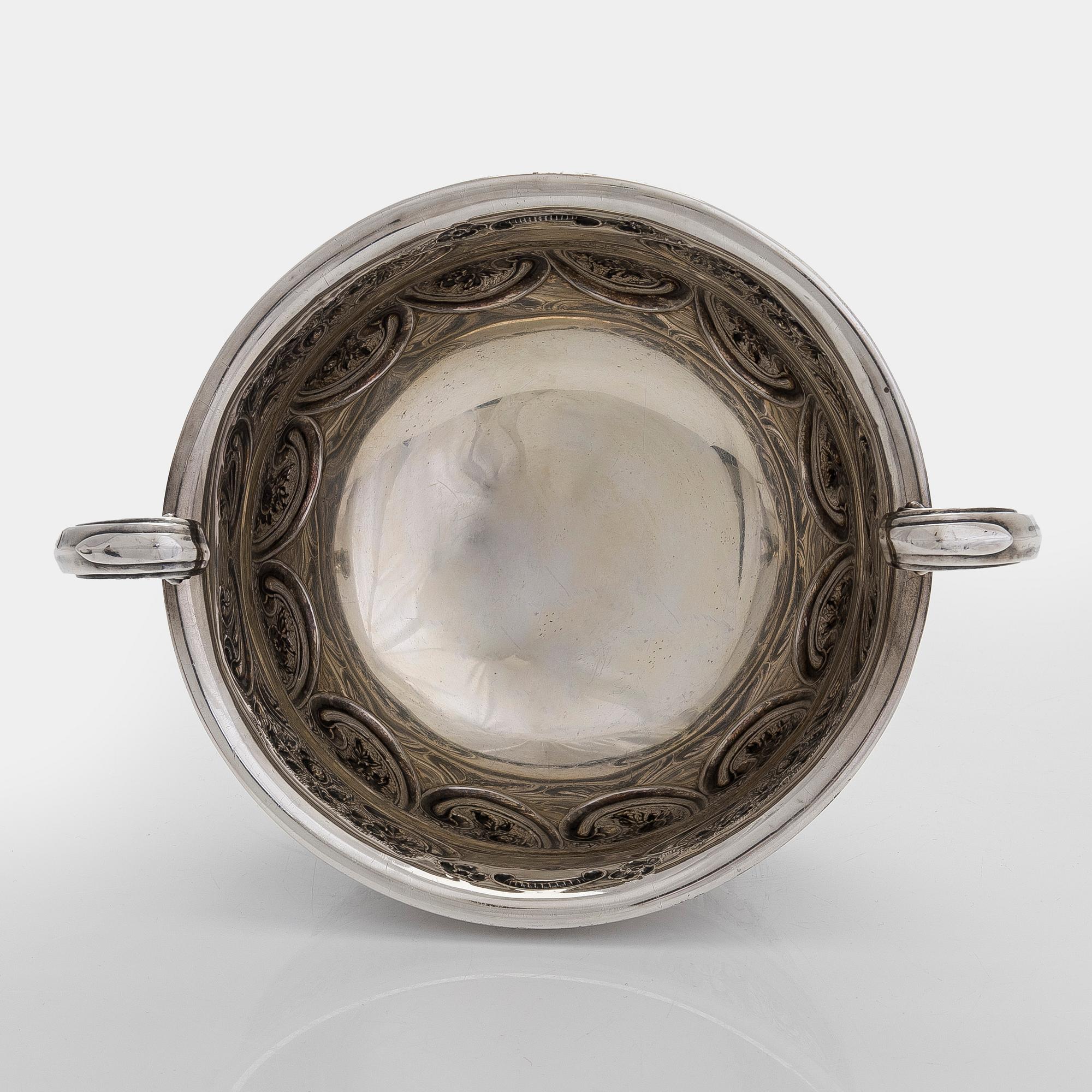 Skål, silver, Thomas Hayes, Birmingham 1904.