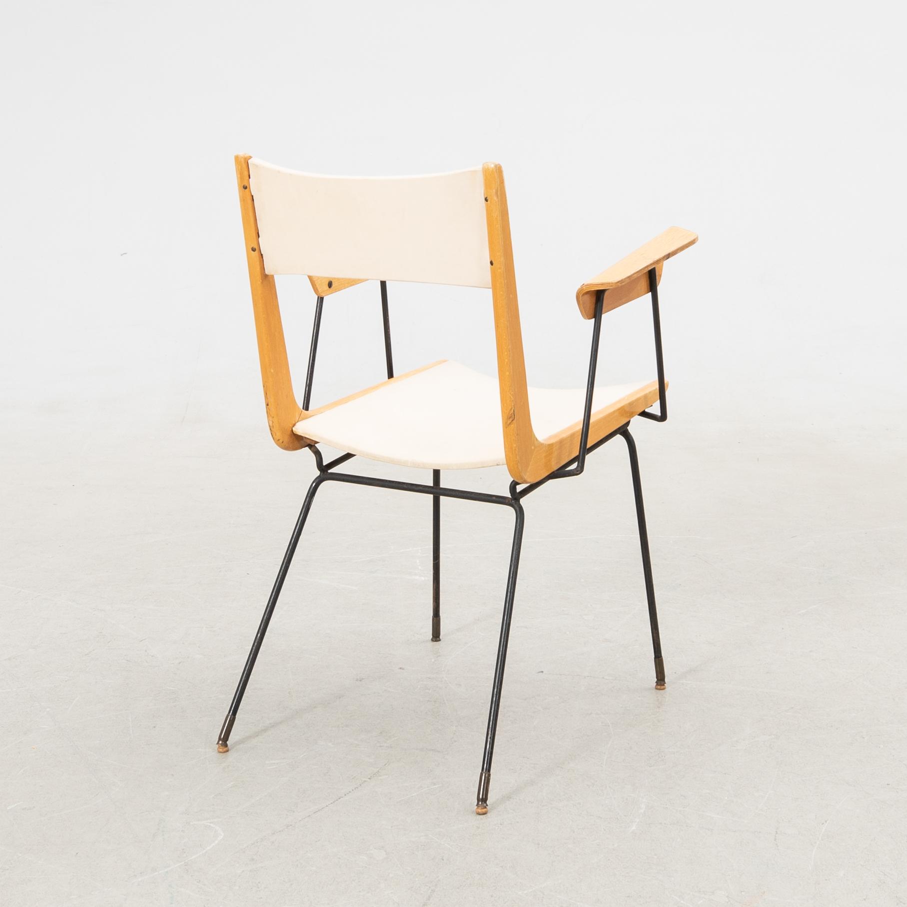 Carlo de Carli, armchair, "Boomerang", Italy, 1950s.