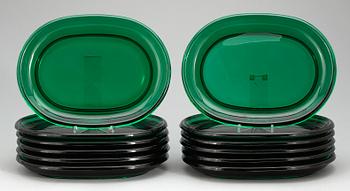 HUMMERTALLRIKAR, 12 st, glas, Josef Frank, Firma Svenskt Tenn, Reijmyre eller Gullaskruf.