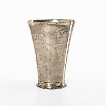 Peter Johan Zetterling, , bägare, silver, Linköping, 1792.