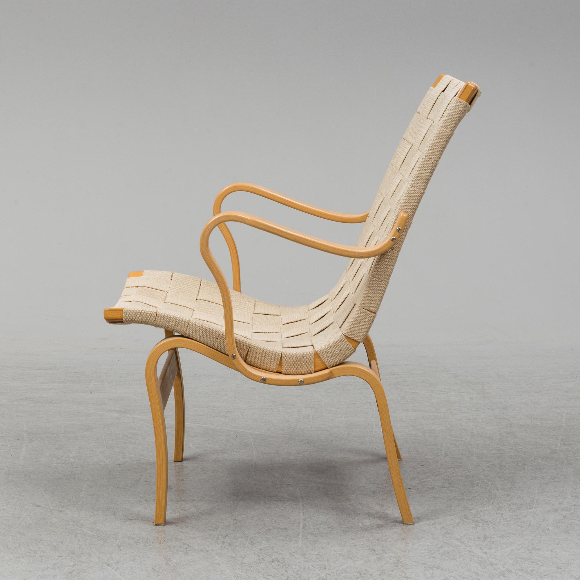 An 'Eva' easy chair by Bruno Mathsson for Dux.