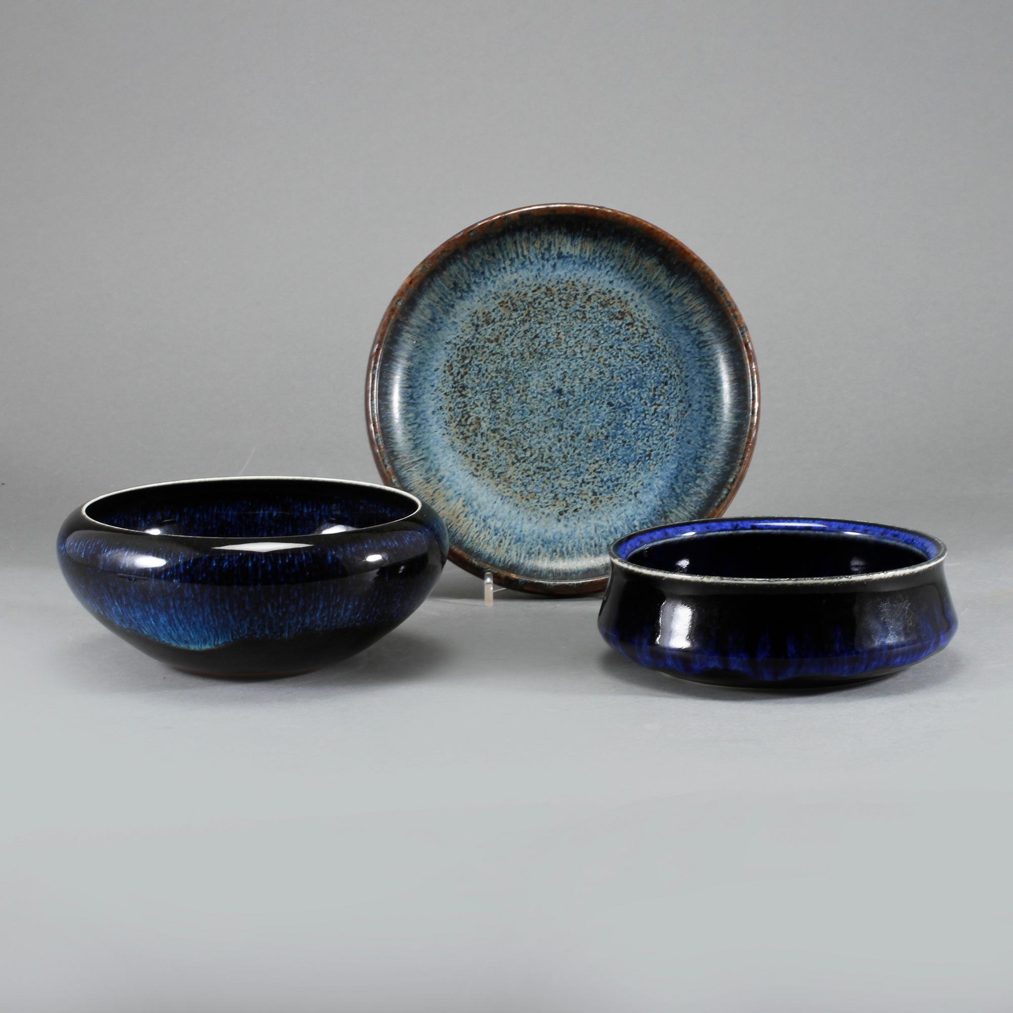 FAT sam SKÅLAR, 2 st, stengods, Carl Harry Stålhane, Rörstrand, 1900-talets mitt.