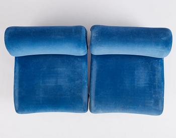 Jan Ekselius, a pair of lounge chairs, 'Etcetera', J.O. Carlssons Möbel AB, Vetlanda, 1960-70s.