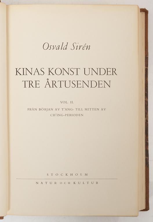 Osvald Sirén, "Chinese Art over Three Millennia", vol I-II, Stockholm 1942 and 1943.