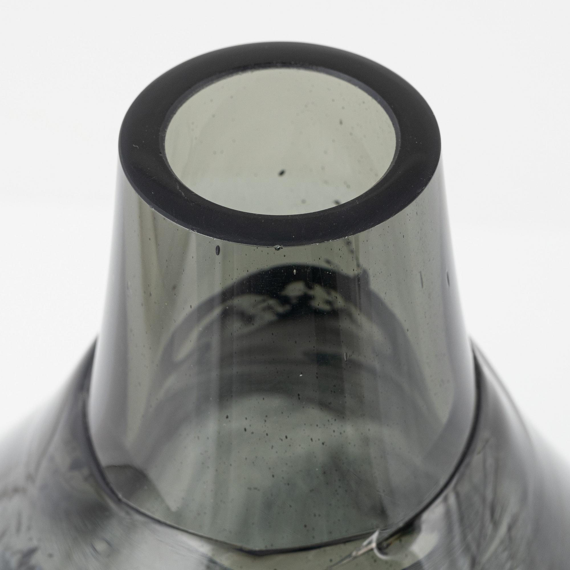Eva Englund, a glass vase, "Eldlek", Pukeberg, Sweden, 1960's.