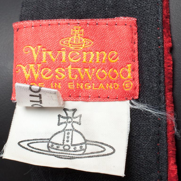 VIVIANNE WESTWOOD, a red velvet top.