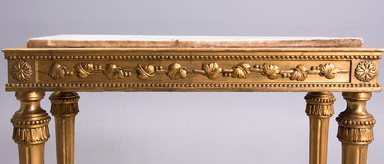 A CONSOLE TABLE, gustavian late 18th century, possibly Finland.