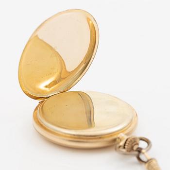 Pocket watch, hunter case, 50.5 mm, “Boliden Guld”, 14K.