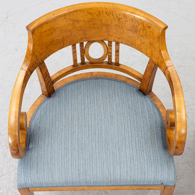 Pair of armchairs, Late Empire, mid-19th century.